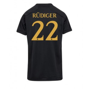 Real Madrid Antonio Rudiger #22 Rezervni Dres za Ženska 2023-24 Kratak Rukavima